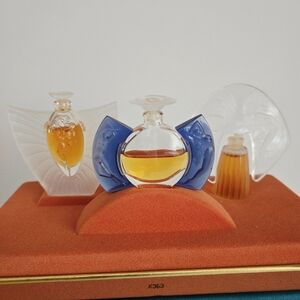 Lalique Vintage Collectible Miniatures Set - Vintage Lalique Bottles